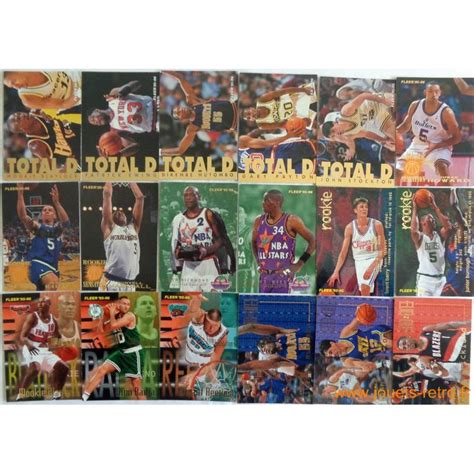 Lot 155 cartes NBA Fleer 95 96 série 1 2 jouets rétro jeux de