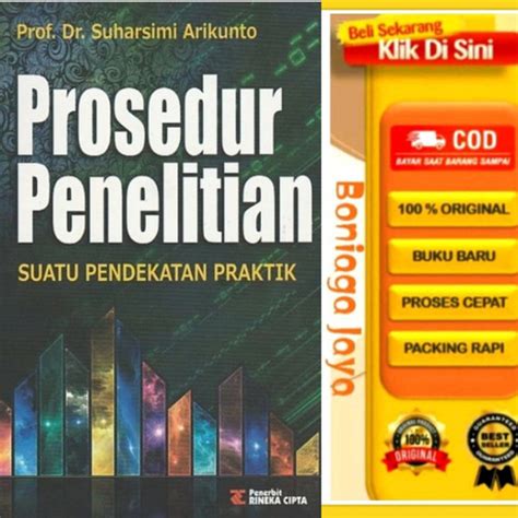 Jual Prosedur Penelitian Edisi Revisi Prof Dr Suharsimi Arikunto