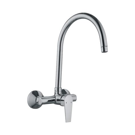 Om S Brass Single Lever Sink Mixer Wall Mounted For Kitchen At Rs