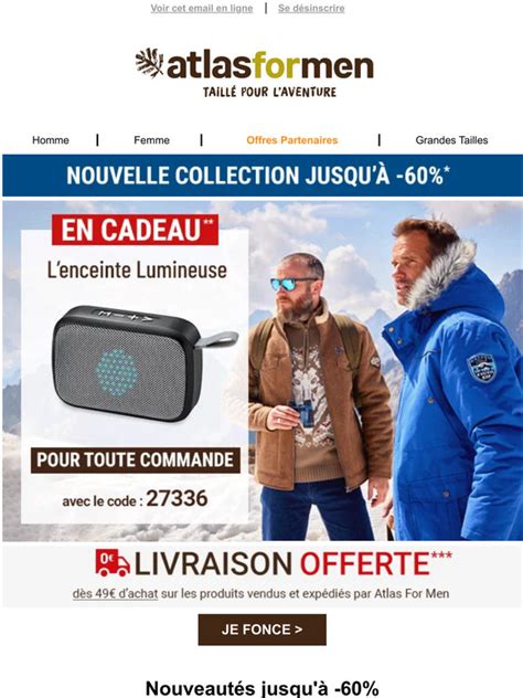 AtlasForMen FR Nouvelle Collection Un Cadeau Et La Livraison Offerte