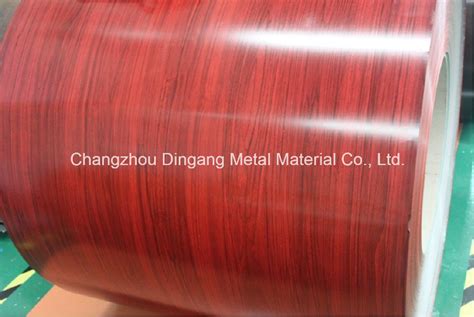 Color Painting Wooden Grain Pattern Steel Coil Ppgi Ppgl China Wood