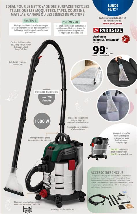 Parkside L Aspirateur Injecteur Extracteur De Lidl Disponible Atelier