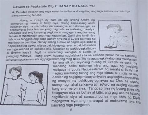 MGA PAMPROSESONG TANONG 1 Ano Ang Iyong Napansin Sa Kwento Ito Ba Ay