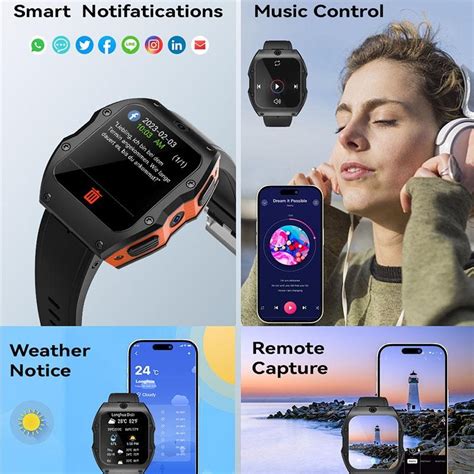 Montre Connect E Android G Ip Tanche Dual Cam Ra