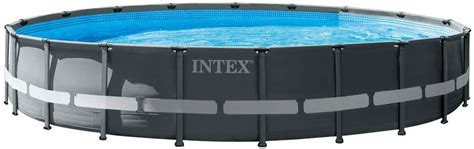 Intex Ultra Xtr Frame Round Metal Pool Ft X In With Sand Filter