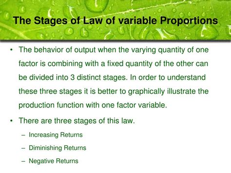 Ppt Law Of Variable Proportions Powerpoint Presentation Free