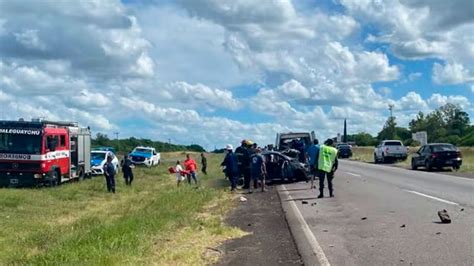 Tragedia en la ruta 14 dejó un muerto y tres menores heridos