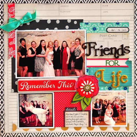 Pretty Image Of Scrapbook Page Ideas Friends Friend Scrapbook