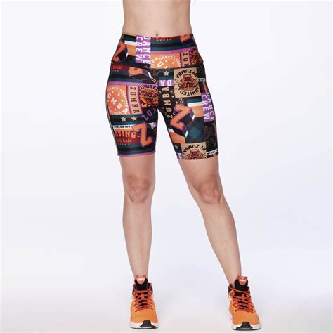 Zumba Stand Together High Waisted Biker Shorts Zumba Shop Seazumba Shop Sea