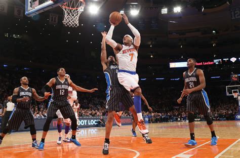 Knicks Defeat Magic In Carmelo Anthonys Return The New York Times