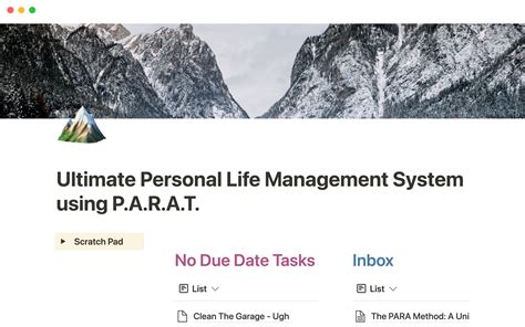 Ultimate Personal Life Management Notion Template