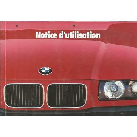 Notice Entretien 1992 E 36 SERIE 3 De BMW