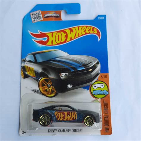 Hot Wheels Chevy Camaro Concept Hw Digital Circuit Black 164 Scale Shopee Malaysia