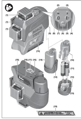 BOSCH GLL 3 80 CG Professional Line Laser Instruction Manual