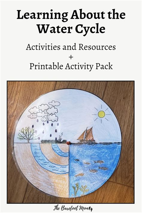 A Book Cover With The Title Learning About The Water Cycle Activities And Resources Printable