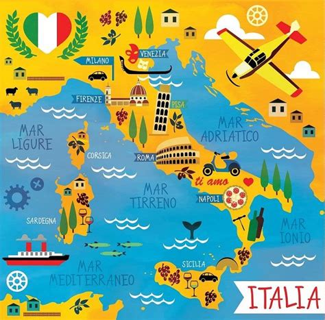 Map Of Italy For Kids – Map Vector