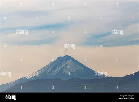 Ash Cloud And Volcanic Explosion Of The Cotopaxi Volcano Quito