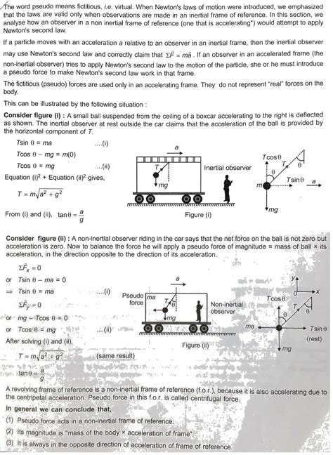 Difference Between Inertial Frame And Non Of Reference Webframes Org