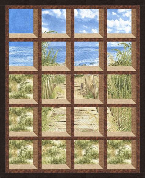 Free Pattern Day Attic Windows Quilts Attic Window Quilts Panel Quilt Patterns Landscape Quilts