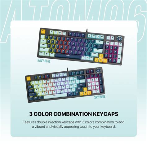 Fantech Gaming Keyboard Atom Mizu Edition