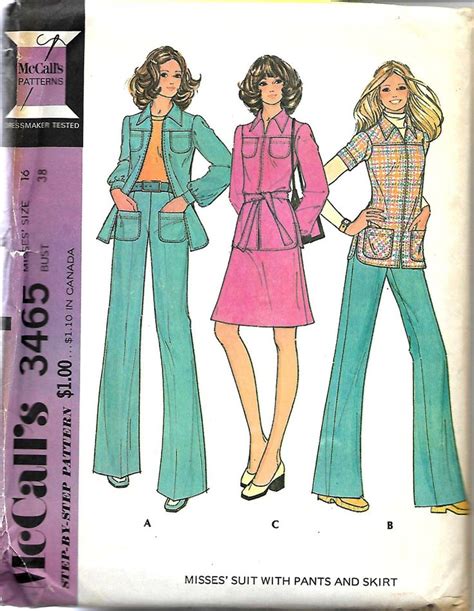 Mccalls 3465 Womens Suit Sewing Pattern Size 16 Uncut