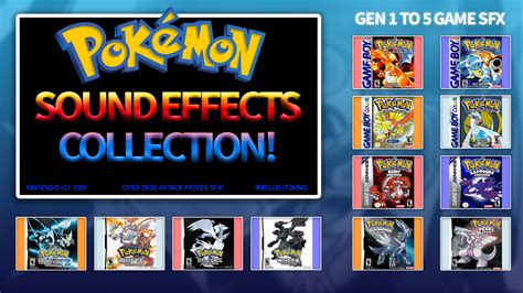 Pokemon Gen 1 to 5 Sound Effects Collection Pack! - Release ...