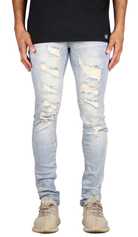 Mens Ripped Jeans Quality Materials Hyper Denim Hyper Denim