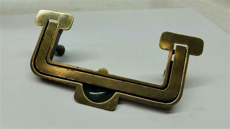 Rare Vintage Henredon Artefacts Campaign Dresser Brass Drawer Pulls Handles Knob 1985305381