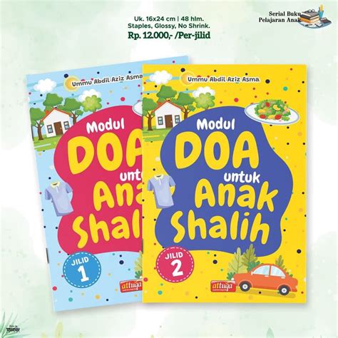 Jual Buku Anak Modul Doa Untuk Anak Shalih Jilid 1and2 Attuqa Kurikulum