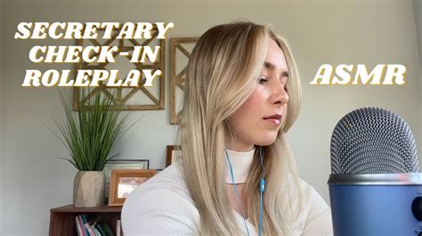 Asmr Receptionist Check In Roleplay Soft Spoken ~ Typing Sounds