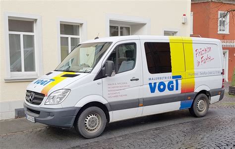 MB Sprinter vom Malerbetrieb VOGT steht im November 2019 in Hünfeld