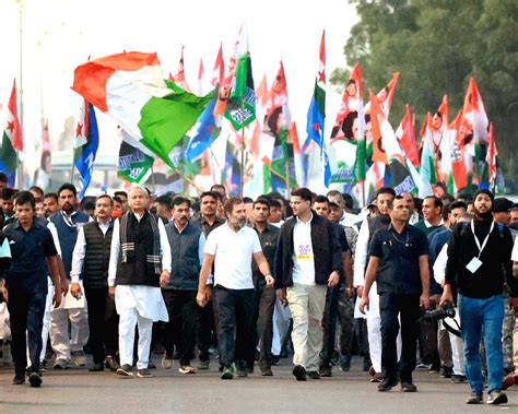 Bundi Congress Leaders During Bharat Jodo Yatra