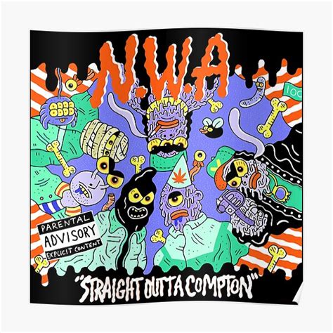 "Straight Outta Compton Album Cover" Poster for Sale by RollandstewarD ...