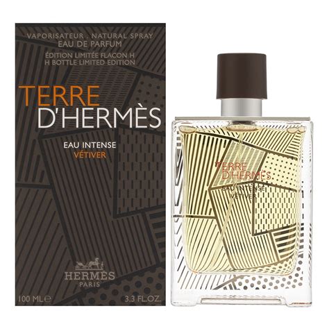 Terre Dhermes Eau Intense Vetiver By Hermes For Men 33 Oz Eau De Parfum Spray H Bottle