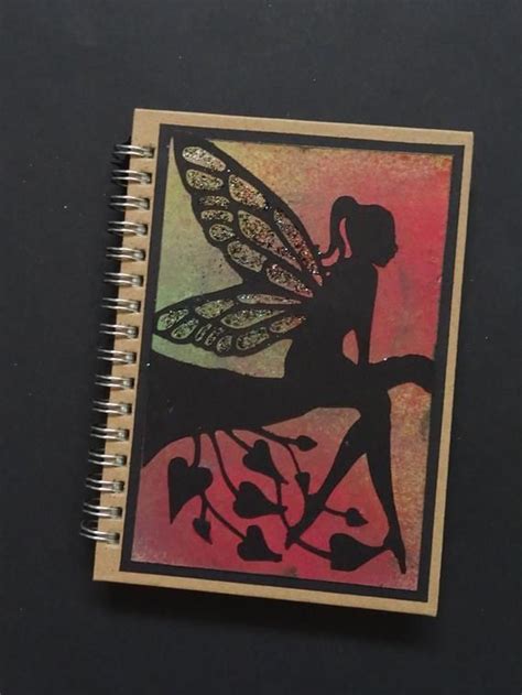 Fairy Notebook Faerie Journal Lined Notebook Mystical Notebook Thoughtful Fairy Stocking