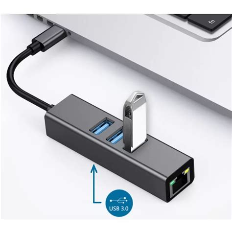 Hub Usb Tipo C A Puertos Usb Rj Gigabit