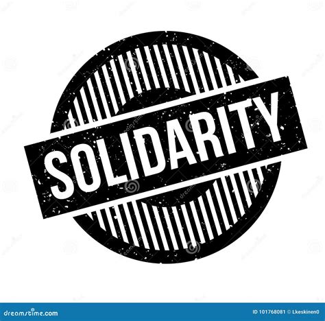 Solidarity Rubber Stamp Stock Vector Illustration Of Sign