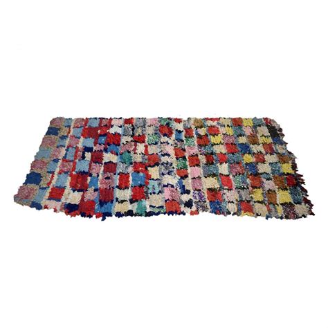 Tapis berbère 100x200 cm Rectangulaire BOUCHAROUITE AH Multicolore