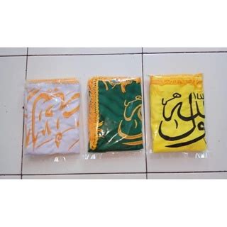 Jual Bendera Simbol Kematian Warna Hijau Full Bordir Bertulisan