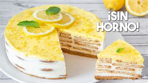 TARTA de LIMÓN con GALLETAS MARÍA Sin Horno Receta FÁCIL paso a