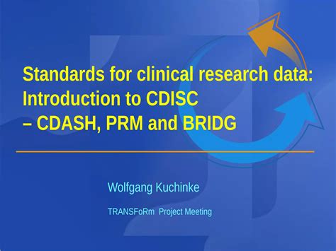 Standards for clinical research data - steps to an information model