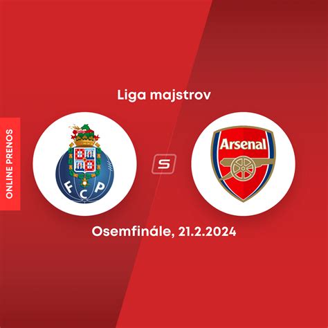 FC Porto Arsenal FC ONLINE Prenos Liga Majstrov Dnes SPORTNET