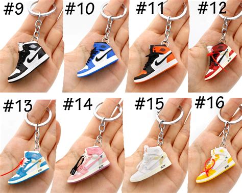 D Mini Sneaker Keychain Keychain Jordans D Nike Air Etsy