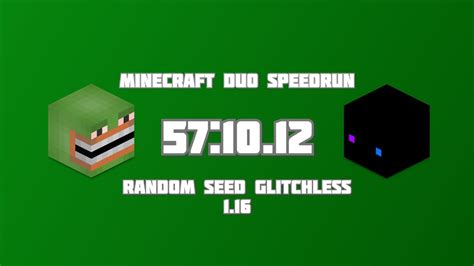 Minecraft Any Random Seed Glitchless Co Op Speedrun Hungster And