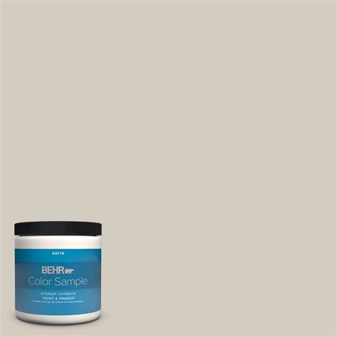 Behr Premium Plus 8 Oz N220 2 Ashen Tan Satin Enamel Interior