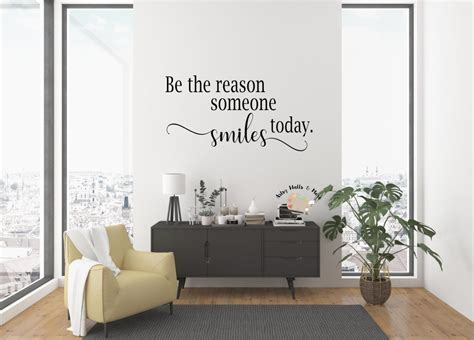 Be The Reason Someone Smiles Today Wall Vinyl Decal Classroom Door