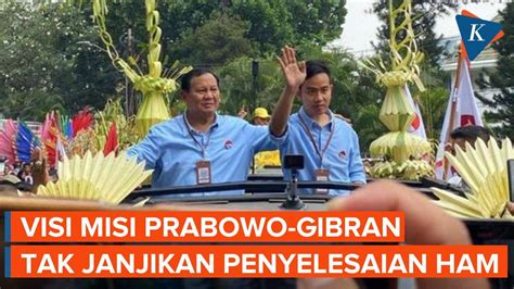 Hanya Prabowo Gibran Yang Tak Janjikan Penyelesaian Pelanggaran Ham