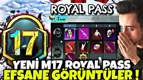 YENİ M17 ROYAL PASS EFSANE GÖRÜNTÜLER M17 RP 1 50 ÖDÜLLERİ M17