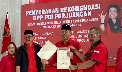 Eri Armuji Dapat Rekomendasi Pilwali Pdip Tunggu Partai Lain Sebelum