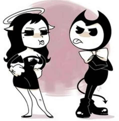 Bendy and the ink machine alice angel adn bendy fighting - languagenipod